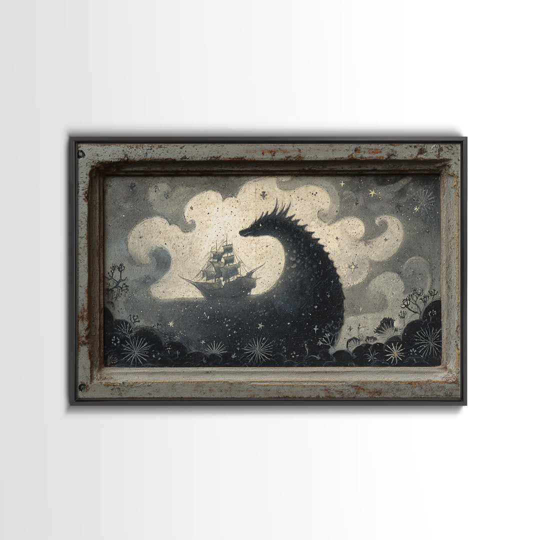 Armored Knight Facing a Glowing Portal Canvas Print, Fantasy Art, Wall Art, Living Room Decor, Fine Art, Mythic, Boho Wall Art, FAN-3x2-83