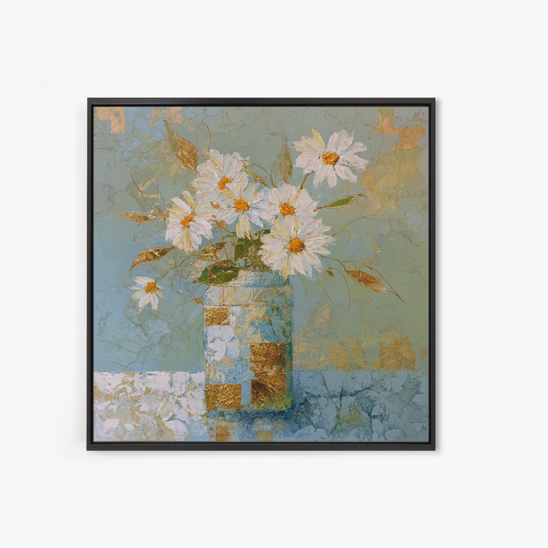 Farm Dog Lying Beside Weathered Boots Framed Canvas Print, Farmhouse Art, Statement Artwork, Farmhouse Decor, Abstract Art, FAR-1x1-57