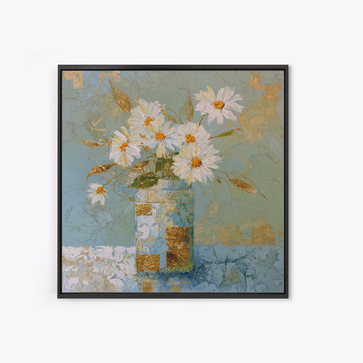 Farm Dog Lying Beside Weathered Boots Framed Canvas Print, Farmhouse Art, Statement Artwork, Farmhouse Decor, Abstract Art, FAR-1x1-57
