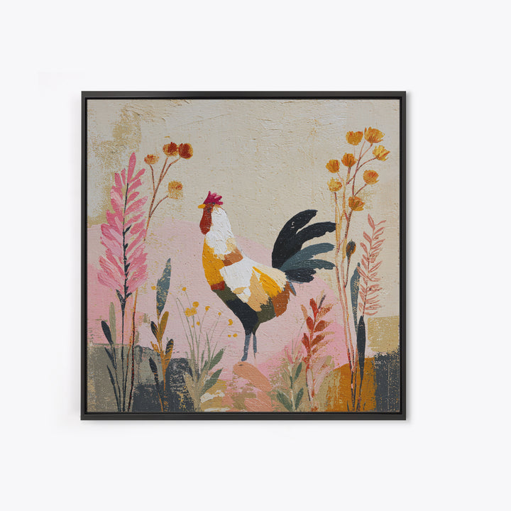 White Cow Portrait Framed Canvas Print, Farmhouse Art, Art Print, Farmhouse Decor, Fine Art, Harvest, Digital Art, FAR-1x1-73
