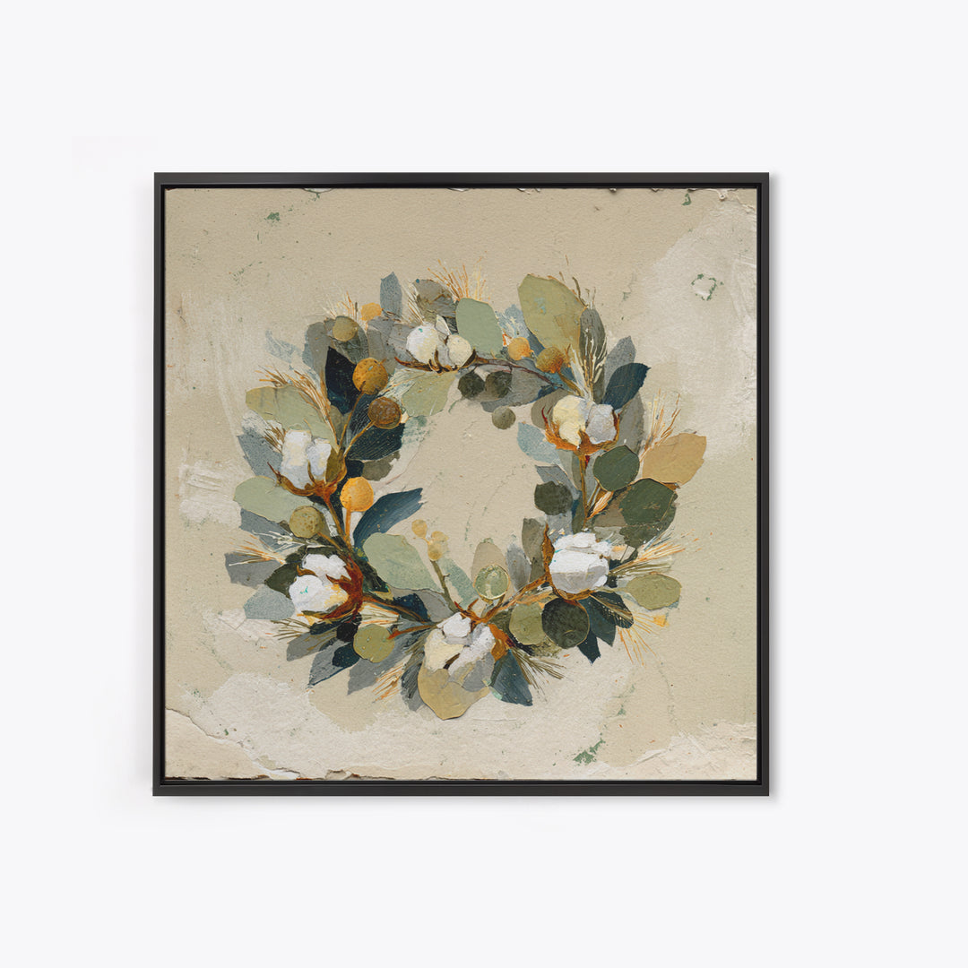 Apple Basket with Gingham Cloth Framed Canvas Print, Farmhouse Art, Statement Artwork, Farmhouse Decor, Fine Art, Harvest, FAR-1x1-83