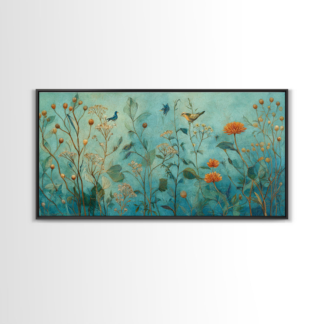 Sunflowers in a Galvanized Metal Bucket Canvas Print, Farmhouse Art, Printable Art, Farmhouse Decor, Watercolor Art, Harvest, FAR-2x1-47