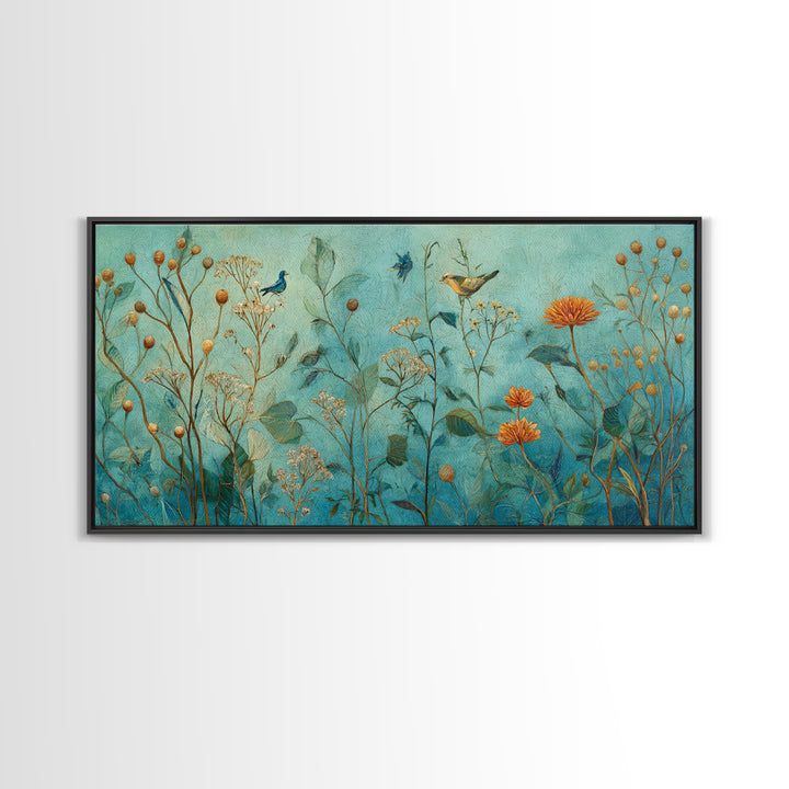 Sunflowers in a Galvanized Metal Bucket Canvas Print, Farmhouse Art, Printable Art, Farmhouse Decor, Watercolor Art, Harvest, FAR-2x1-47