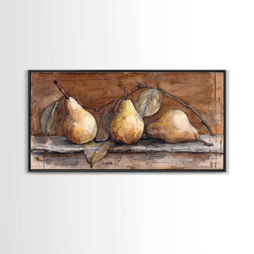 Wheat Bundle Tied Framed Canvas Print, Farmhouse Art, Luxury Decor, Farmhouse Decor, Fine Art, Harvest, Art Prints, Digital Art, FAR-2x1-6