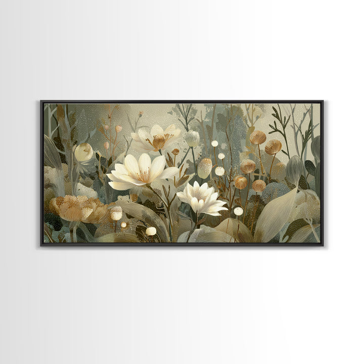 Sunflowers in a Galvanized Metal Bucket Canvas Print, Farmhouse Art, Floral Wall Art, Farmhouse Decor, Fine Art, Harvest, FAR-2x1-71