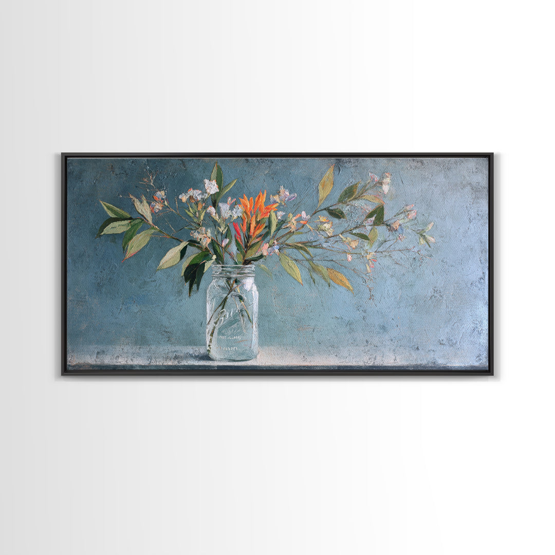 Rustic Pear Still Life on Plank Wood Framed Canvas Print, Farmhouse Art, Farmhouse Wall Decor, Farmhouse Decor, Harvest, FAR-2x1-87