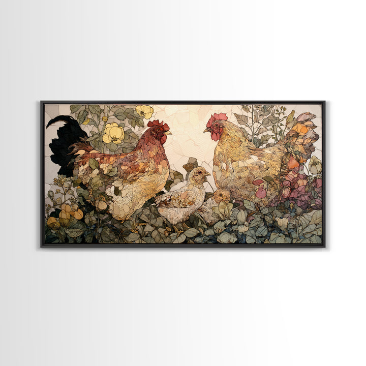Weathered Horseshoe and Wildflowers Canvas Print, Farmhouse Art, Digital Print, Farmhouse Decor, Oil Painting, Harvest, FAR-2x1-89
