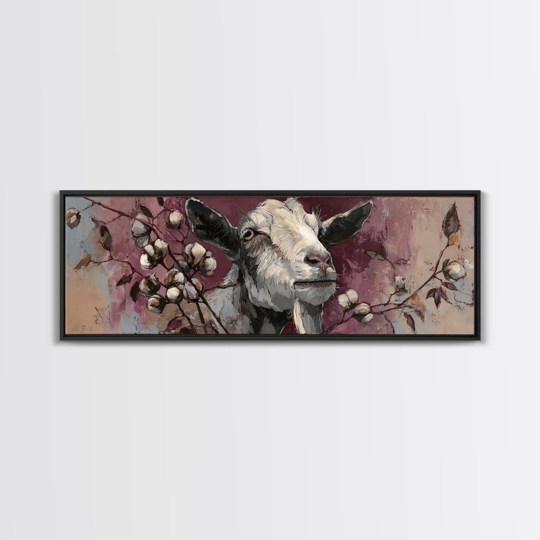 Weathered Horseshoe and Wildflowers Canvas Print, Farmhouse Art, Digital Print, Farmhouse Decor, Oil Painting, Harvest, FAR-3x1-13