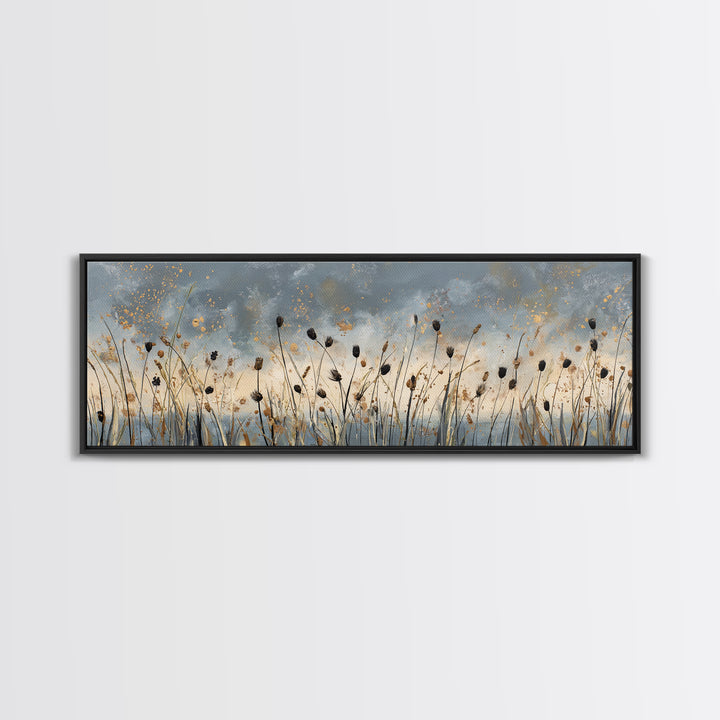 Cornfield under a Dramatic Summer Sky Canvas Print, Farmhouse Art, Printable Wall Art, Farmhouse Decor, Fine Art, Harvest, FAR-3x1-38