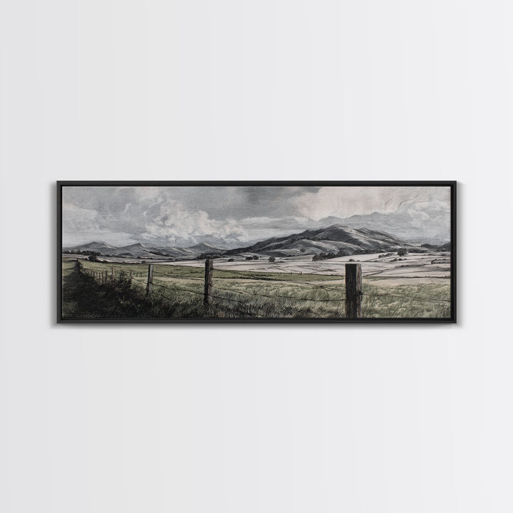 Rustic Barn in Golden Field Light Canvas Print, Farmhouse Art, Living Room Decor, Farmhouse Decor, Fine Art, Harvest, FAR-3x1-42