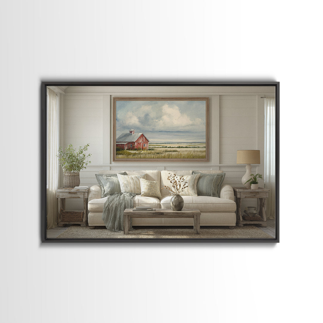 Cornfield under a Dramatic Summer Sky Canvas Print, Farmhouse Art, Farmhouse Wall Decor, Farmhouse Decor, Fine Art, Harvest, FAR-3x2-98