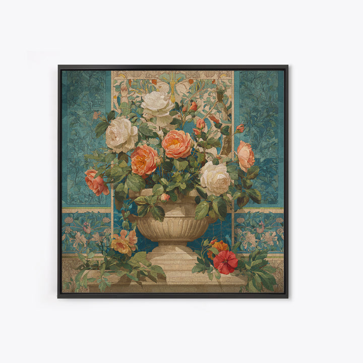 Ch Teau Garden Urn Canvas Print, French Country Art, Printable Art, Farmhouse Decor, Fine Art, Country, Eclectic Wall Art, FCA-1x1-19