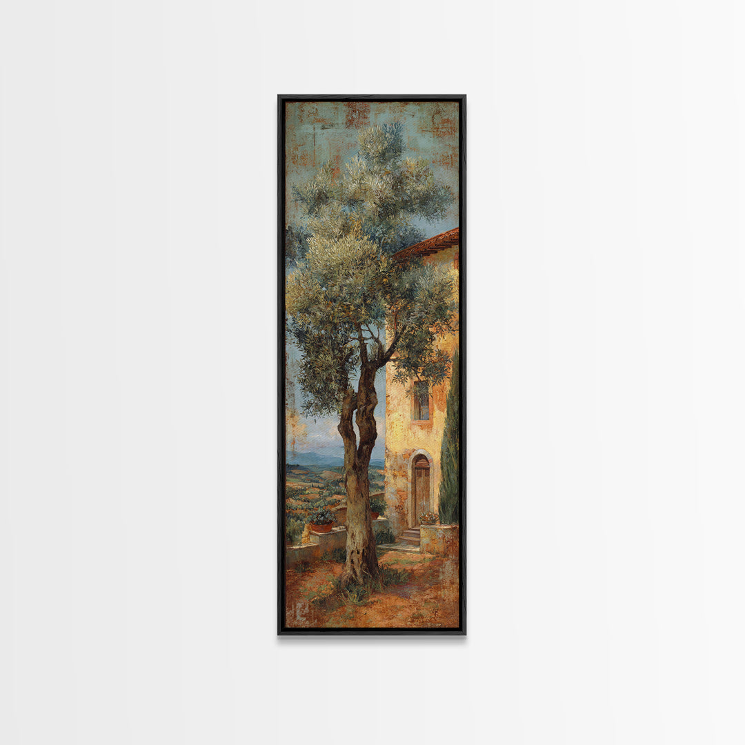 Sunlit Provence Olive Grove Canvas Print, French Country Art, Original Painting, Farmhouse Decor, Country, Coastal Wall Art, FCA-1x3-41