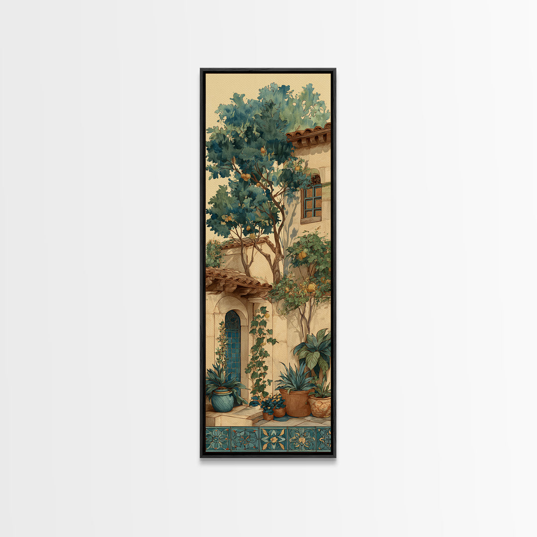 Sunlit Provence Olive Grove Canvas Print, French Country Art, Original Painting, Farmhouse Decor, Country, Coastal Wall Art, FCA-1x3-89