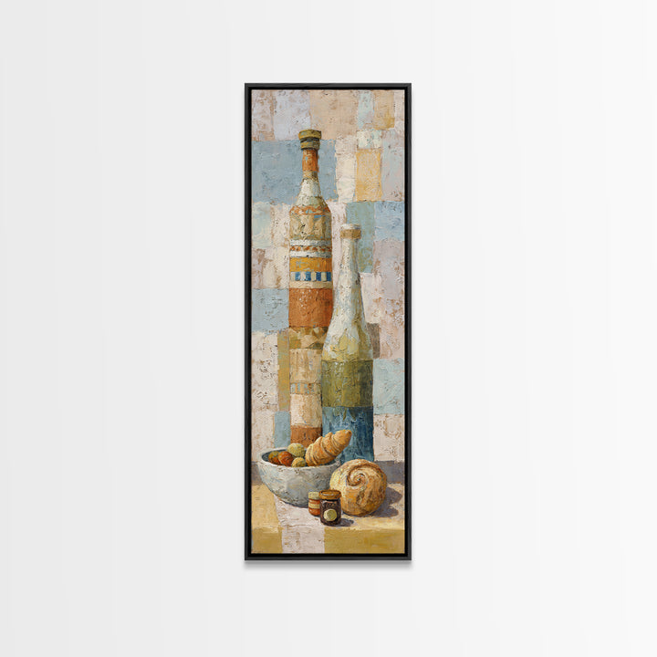 Caf Au Lait Bowl Canvas Print, French Country Art, French Country, Farmhouse Decor, Fine Art, Country, Statement Artwork, FCA-1x3-94