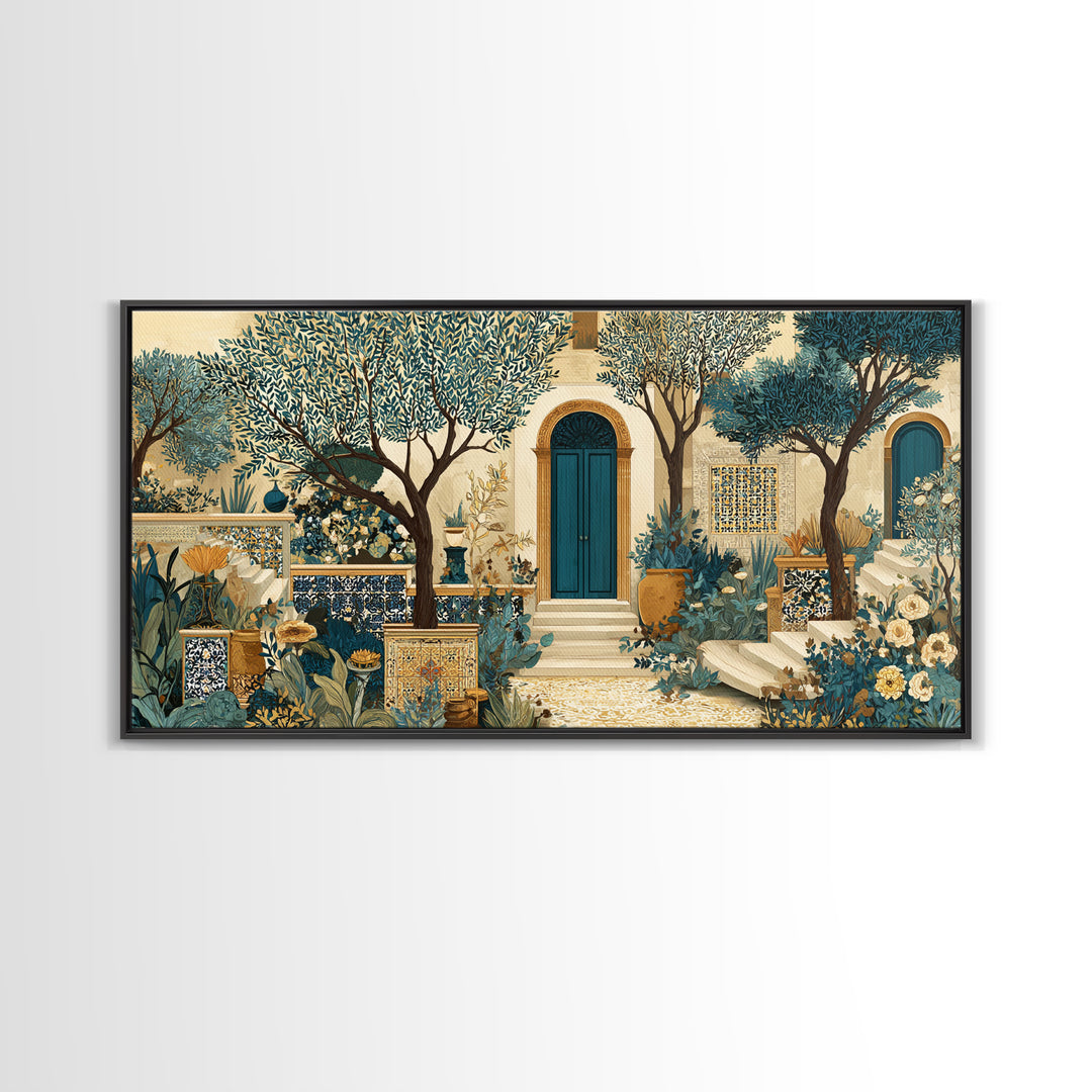 Sunlit Provence Olive Grove Canvas Print, French Country Art, Luxury Decor, Farmhouse Decor, Fine Art, Country, Oil Painting, FCA-2x1-73