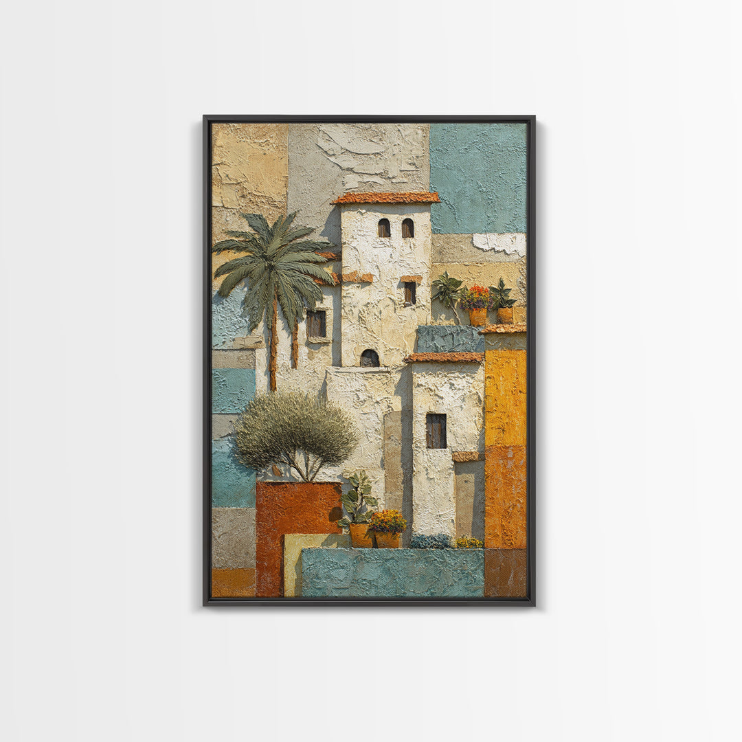 Sunlit Provence Olive Grove Framed Canvas Print, French Country Art, Neutral Decor, Farmhouse Decor, Fine Art, Country, FCA-2x3-13