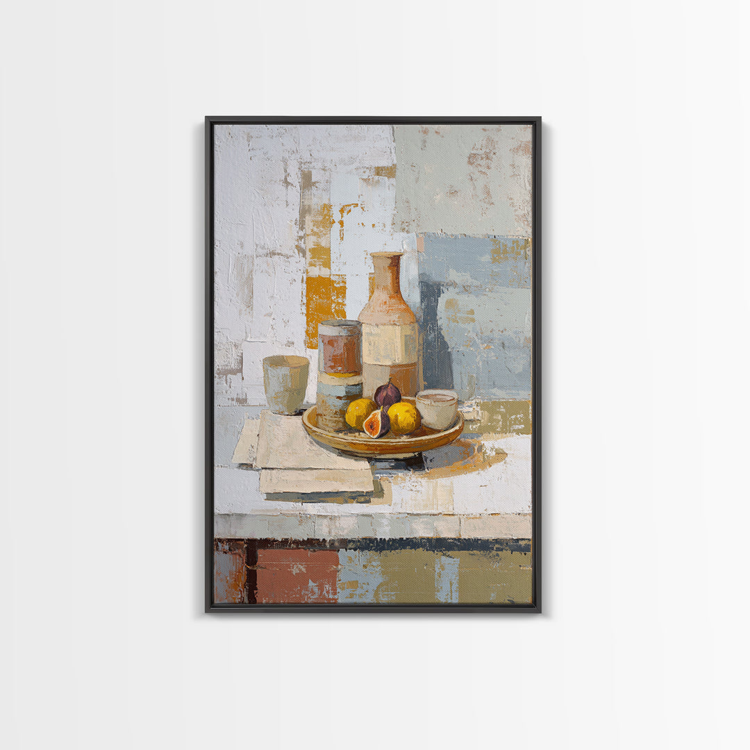 Figs on Ceramic Plate Canvas Print, French Country Art, French Country, Farmhouse Decor, Fine Art, Country, Statement Artwork, FCA-2x3-72