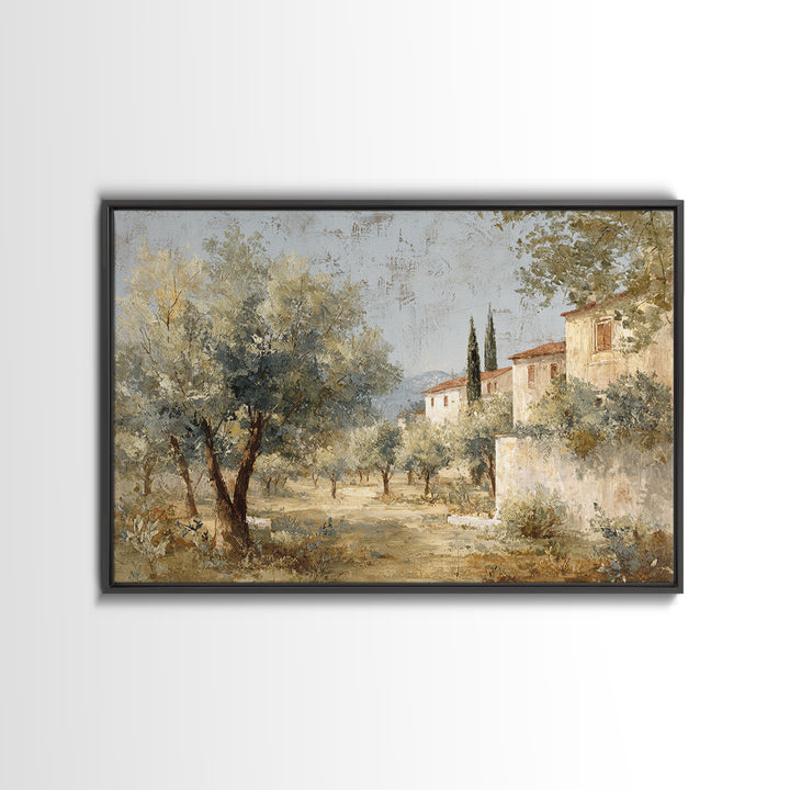 Sunlit Provence Olive Grove Canvas Print, French Country Art, Original Painting, Farmhouse Decor, Country, Coastal Wall Art, FCA-3x2-57