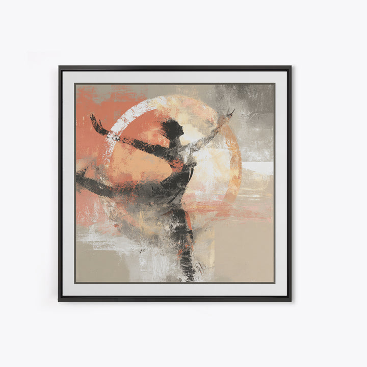 Abstract Human Figure Canvas Print, Fitness Studio Art, Gym Wall Decor, Gym Decor, Fine Art, Motion, Yoga Room Decor, FSA-1x1-26