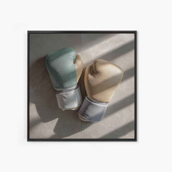 Boxing Gloves Still Life Canvas Print, Fitness Studio Art, Gym Wall Decor, Gym Decor, Fine Art, Motion, Yoga Room Decor, FSA-1x1-5