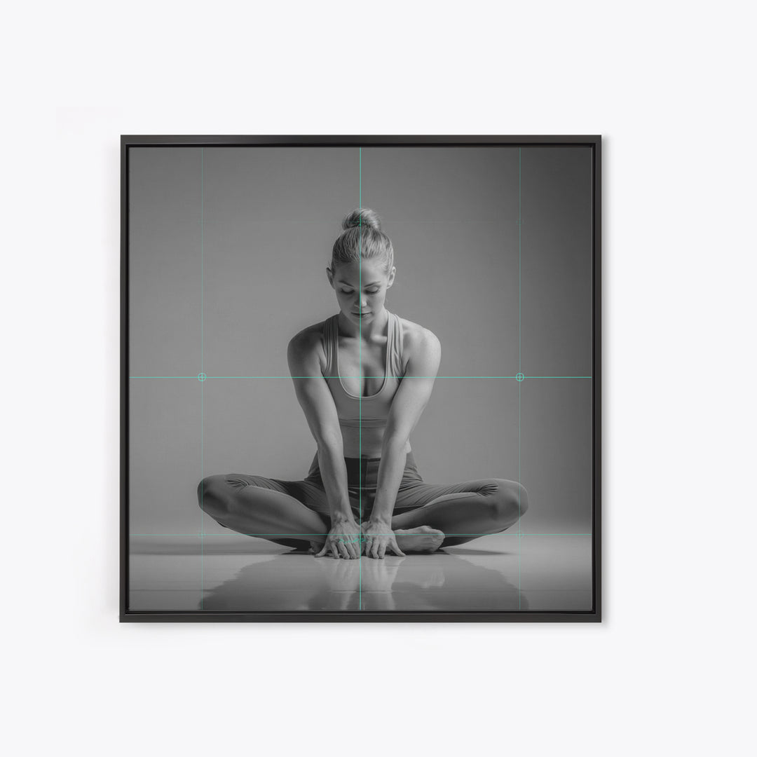 Sprinter Start Position Canvas Print, Fitness Studio Art, Pelvic Floor Art, Gym Decor, Motion, Boho Decor, Luxury Decor, FSA-1x1-86