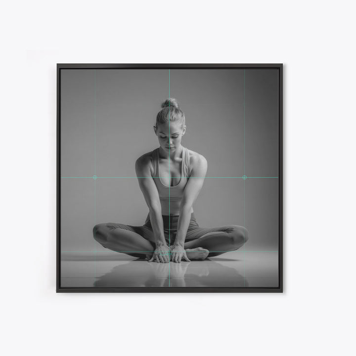 Sprinter Start Position Canvas Print, Fitness Studio Art, Pelvic Floor Art, Gym Decor, Motion, Boho Decor, Luxury Decor, FSA-1x1-86