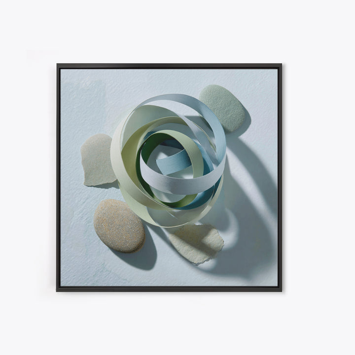Gymnast Ribbon Forming a Spiral Composition Canvas Print, Fitness Studio Art, Home Gym Wall Art, Gym Decor, Fine Art, Motion, FSA-1x1-95