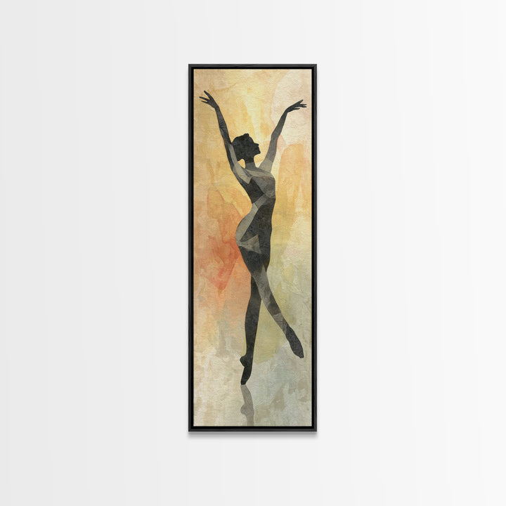 Female Athlete Stretching Canvas Print, Fitness Studio Art, Gallery Decor, Gym Decor, Fine Art, Motion, Minimalist Decor, FSA-1x3-39