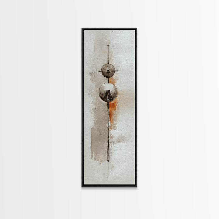 Barbell Plate Study Framed Canvas Print, Fitness Studio Art, Minimalist Art Print, Gym Decor, Fine Art, Motion, Home Decor, FSA-1x3-4