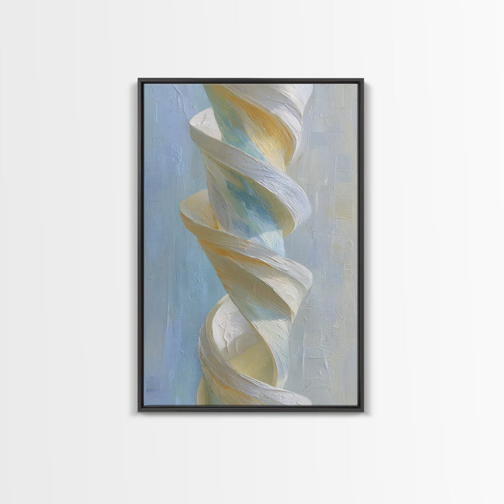 Gymnast Ribbon Forming a Spiral Composition Canvas Print, Fitness Studio Art, Yoga Wall Art, Gym Decor, Fine Art, Motion, FSA-2x3-31