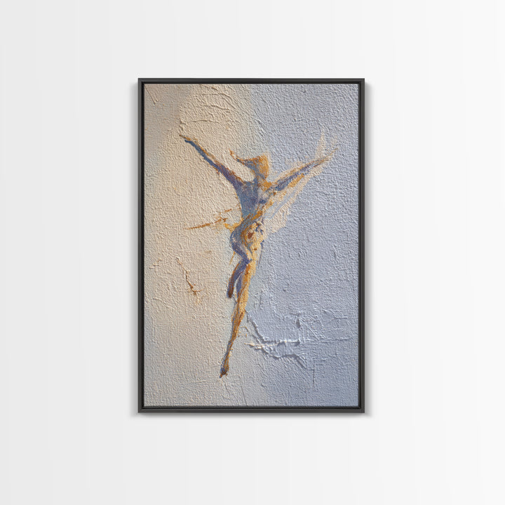 Yoga Warrior Pose Framed Canvas Print, Fitness Studio Art, Gym Wall Art, Gym Decor, Fine Art, Motion, Luxury Decor, Art Print, FSA-2x3-63