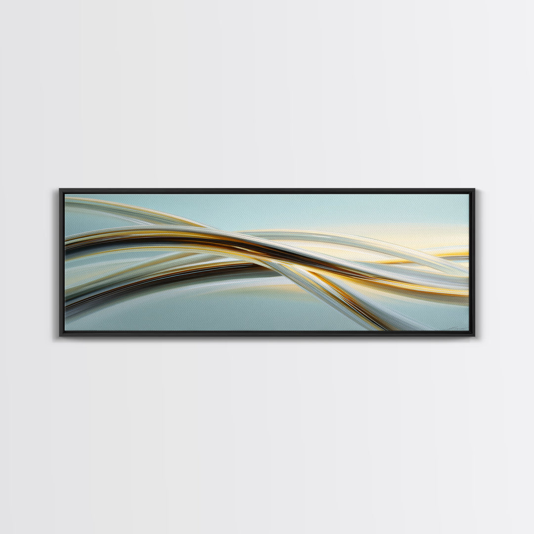 Jump Rope Movement Captured as Curved Lines Canvas Print, Fitness Studio Art, Gym Decor, Abstract Art, Motion, FSA-3x1-50