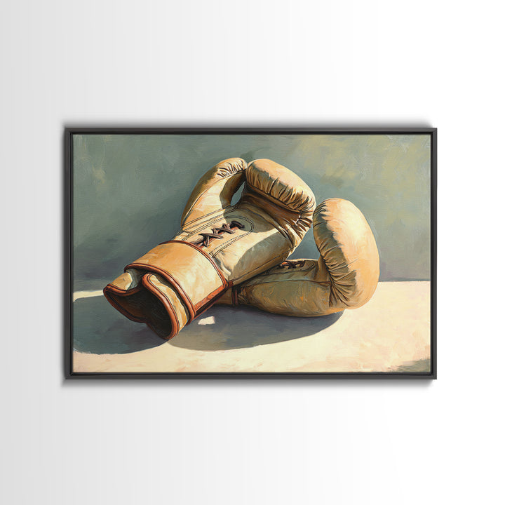 Boxing Gloves Still Life Canvas Print, Fitness Studio Art, Printable Art, Gym Decor, Fine Art, Motion, Home Gym Sign, FSA-3x2-57