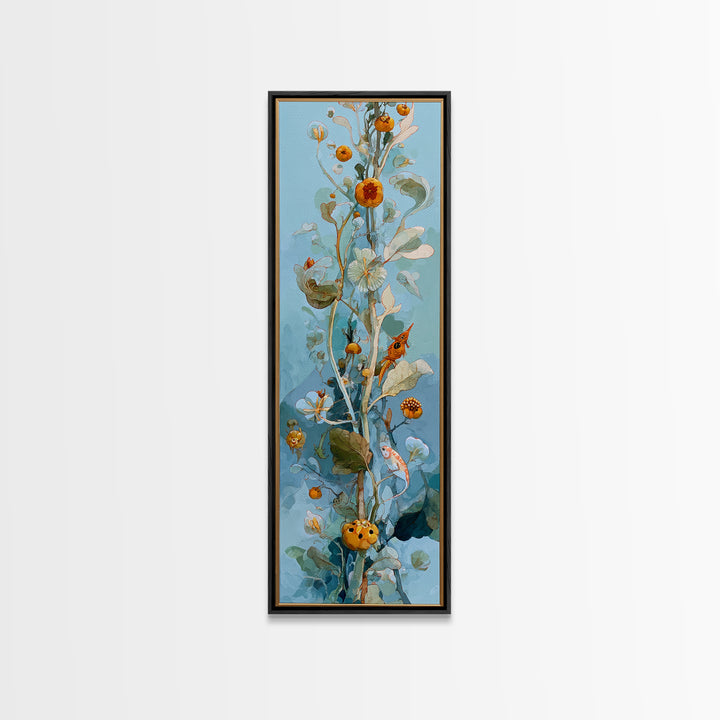 Enchanted Forest Path Glowing Canvas Print, Fairy Tale Art, Minimalist Decor, Living Room Decor, Oil Painting, Storybook, FTA-1x3-13