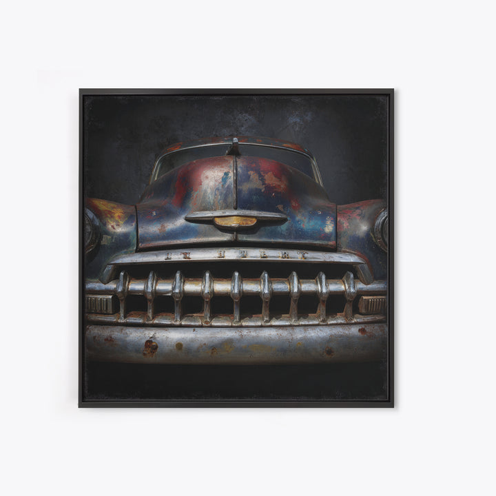 Classic Muscle Car Front Grill Canvas Print, Garage Art, Modern Decor, Garage Decor, Fine Art, Motor, Home Decor, Wall Decor, GAR-1x1-49