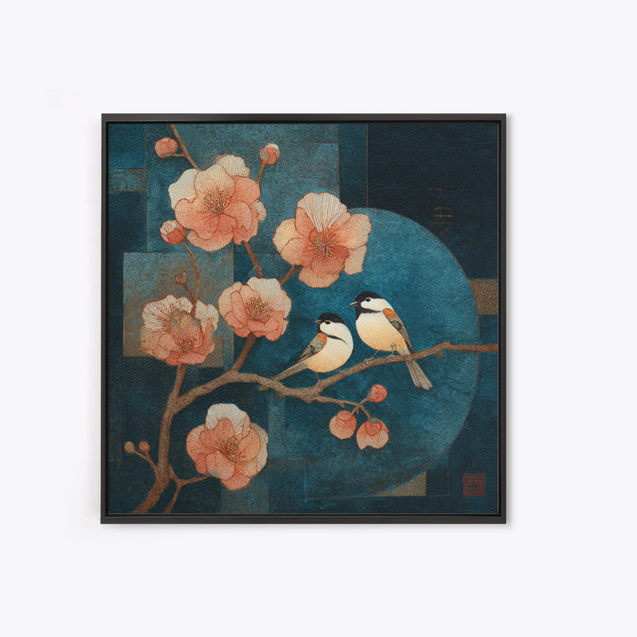 Monochrome Forest Silhouette Framed Canvas Print, Guest Bedroom Art, Bedroom Prints, Bedroom Decor, Guest, Minimalist Decor, GBA-1x1-61