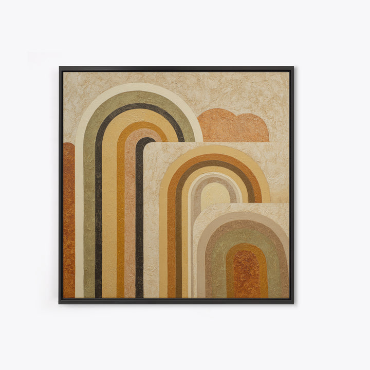 Warm Abstract Arches Canvas Print, Guest Bedroom Art, Modern Decor, Bedroom Decor, Abstract Art, Guest, Home Decor, Poster, GBA-1x1-75