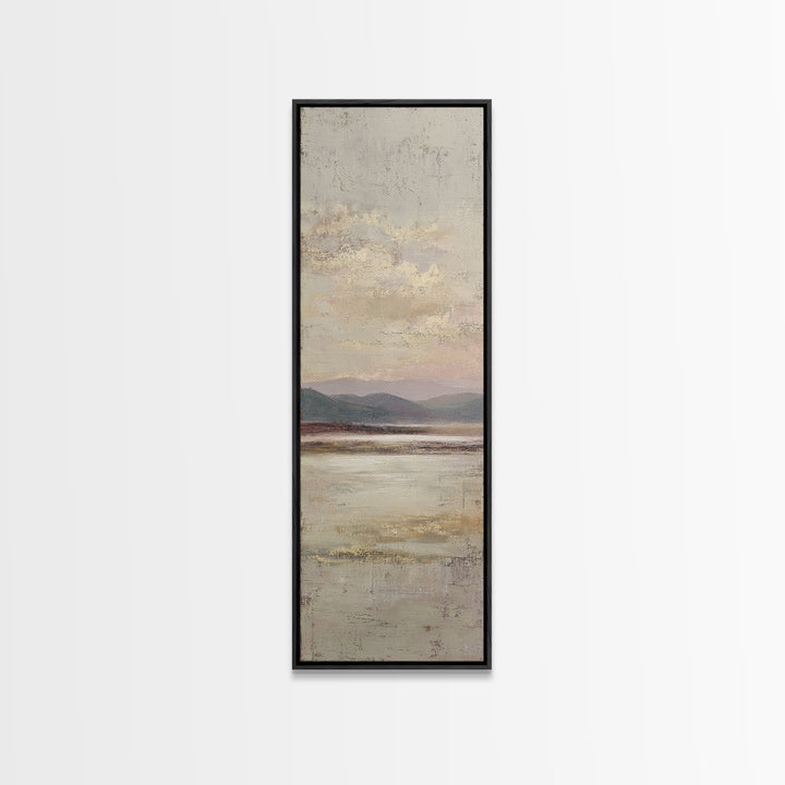 Gentle Rain over Distant Hills Canvas Print, Guest Bedroom Art, Boho Decor, Bedroom Decor, Oil Painting, Guest, Digital Prints, GBA-1x3-12