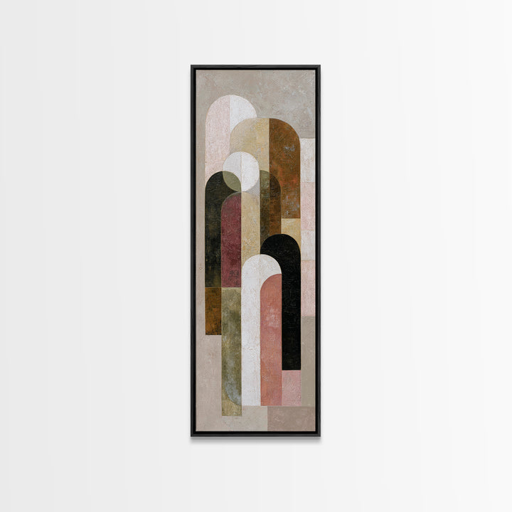 Warm Abstract Arches Framed Canvas Print, Guest Bedroom Art, Home Decor, Bedroom Decor, Fine Art, Guest, Printable Art, GBA-1x3-15