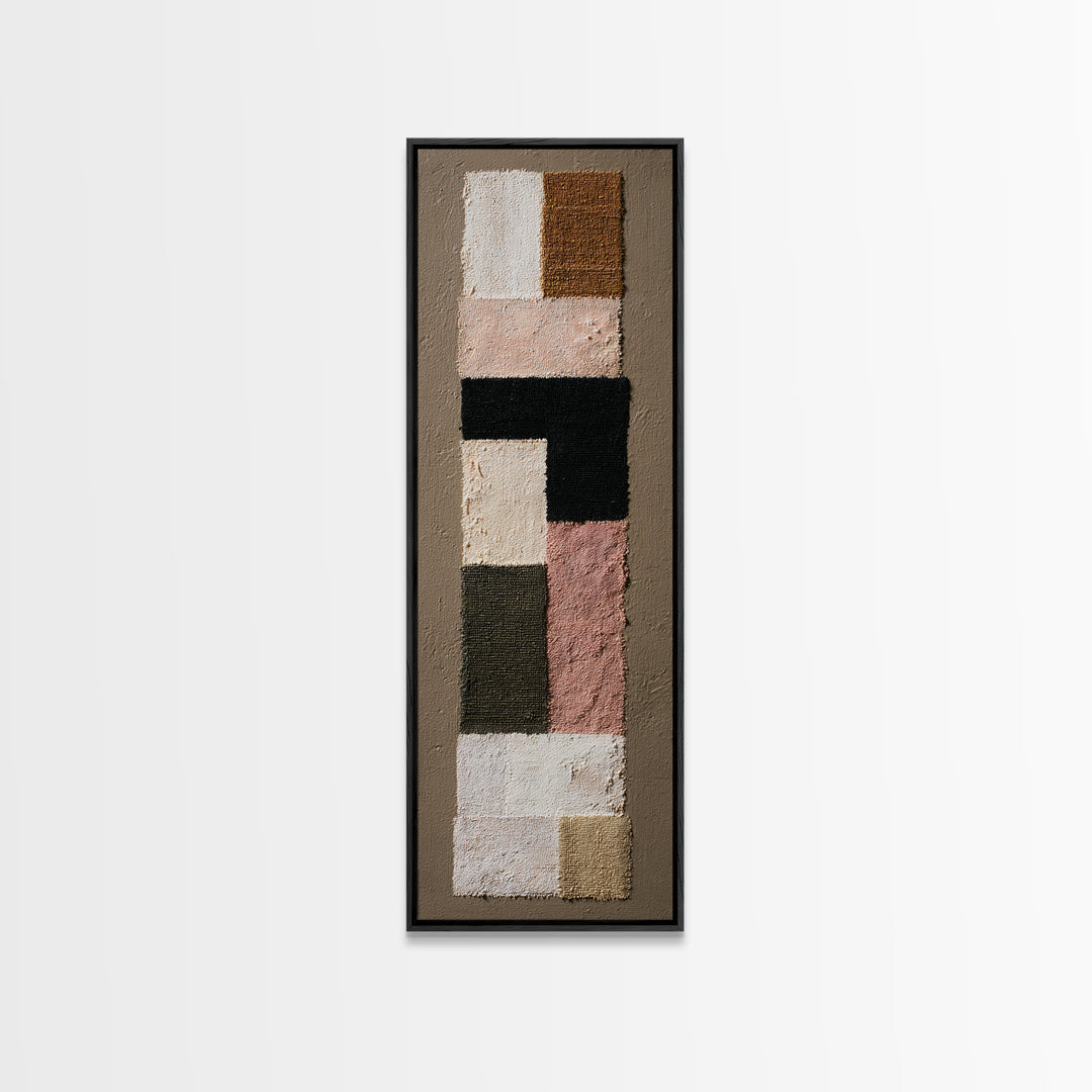 Abstract Woven Texture Canvas Print, Guest Bedroom Art, Above Bed Decor, Bedroom Decor, Abstract Art, Guest, Boho Decor, GBA-1x3-2