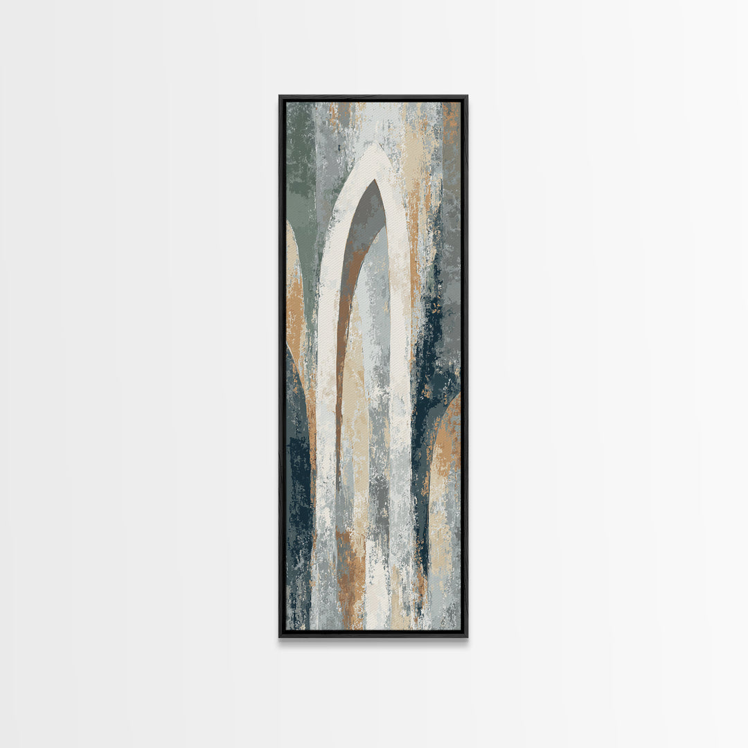 Warm Abstract Arches Canvas Print, Guest Bedroom Art, Home, Bedroom Decor, Guest, Bedroom Wall Art, Bedroom Wall Decor, GBA-1x3-39