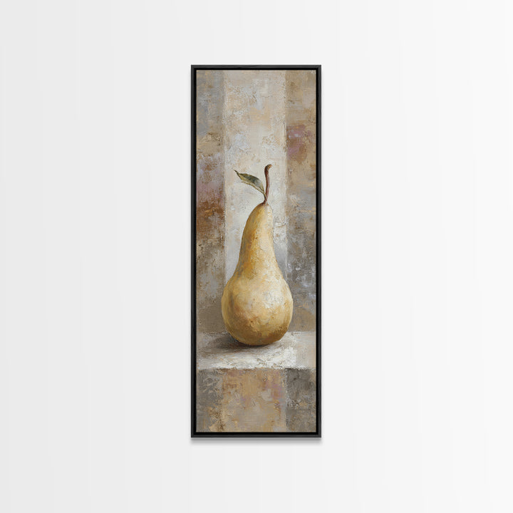 Classic Pear Still Life for Cozy Hospitality Canvas Print, Guest Bedroom Art, Printable Wall Art, Bedroom Decor, Guest, GBA-1x3-56