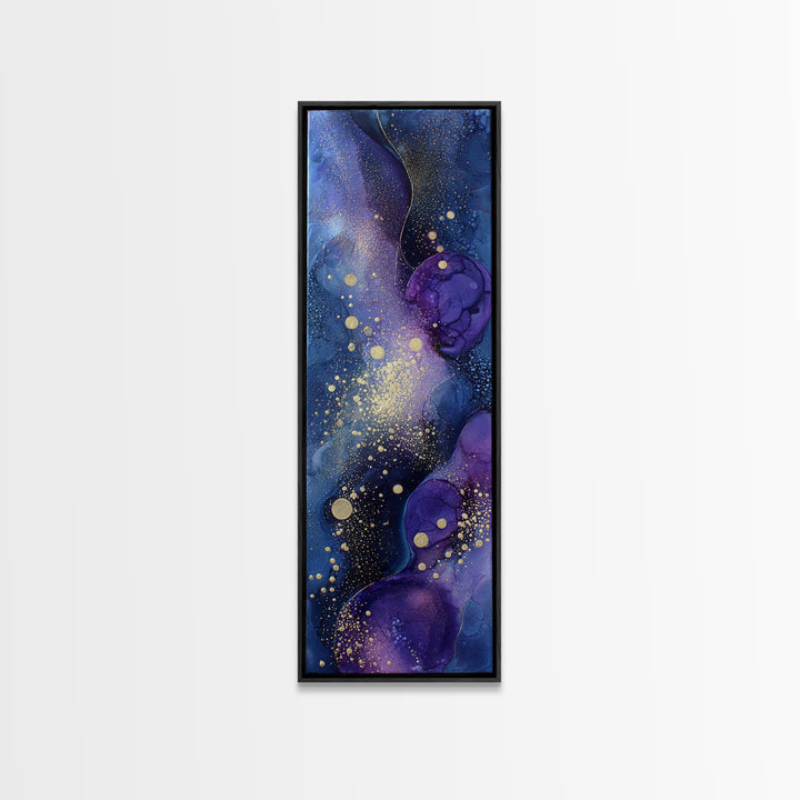 Minimal Moon and Stars Composition Framed Canvas Print, Guest Bedroom Art, New Home Gift, Bedroom Decor, Oil Painting, Guest, GBA-1x3-76