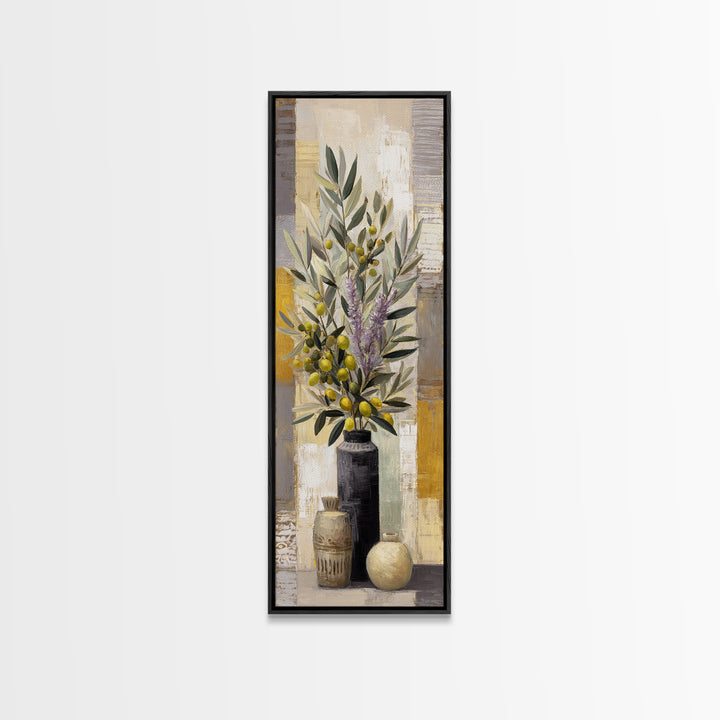 Olive Branch Still Life Canvas Print, Guest Bedroom Art, Art Print, Bedroom Decor, Fine Art, Guest, Home, Printable Wall Art, GBA-1x3-77