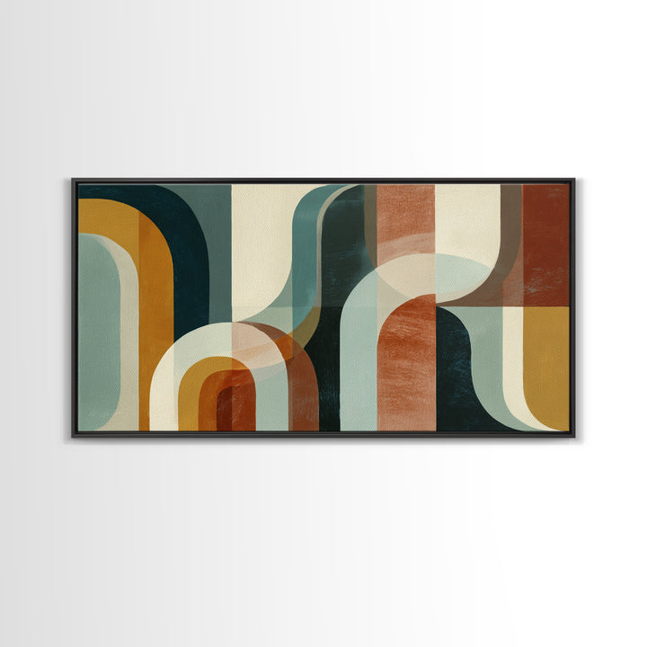 Warm Abstract Arches Framed Canvas Print, Guest Bedroom Art, Print, Bedroom Decor, Abstract Art, Guest, Living Room Wall Art, GBA-2x1-23