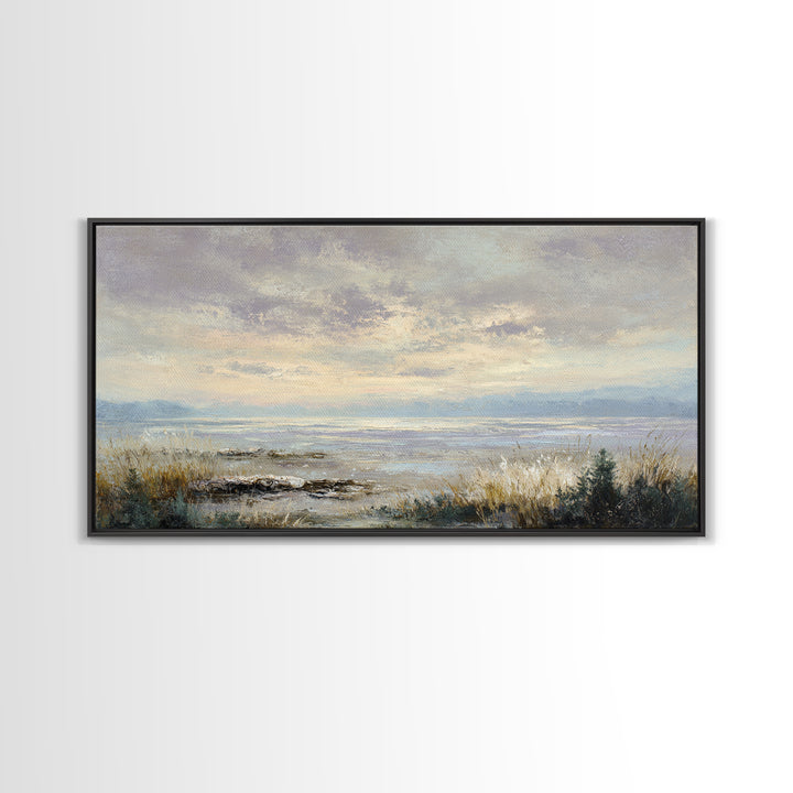 Romantic Cloudscape in Blush and Ivory Canvas Print, Guest Bedroom Art, Printable Wall Art, Bedroom Decor, Fine Art, Guest, GBA-2x1-31