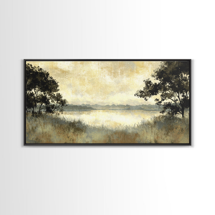Monochrome Forest Silhouette Canvas Print, Guest Bedroom Art, Wall Decor, Bedroom Decor, Fine Art, Guest, Living Room Decor, GBA-2x1-57