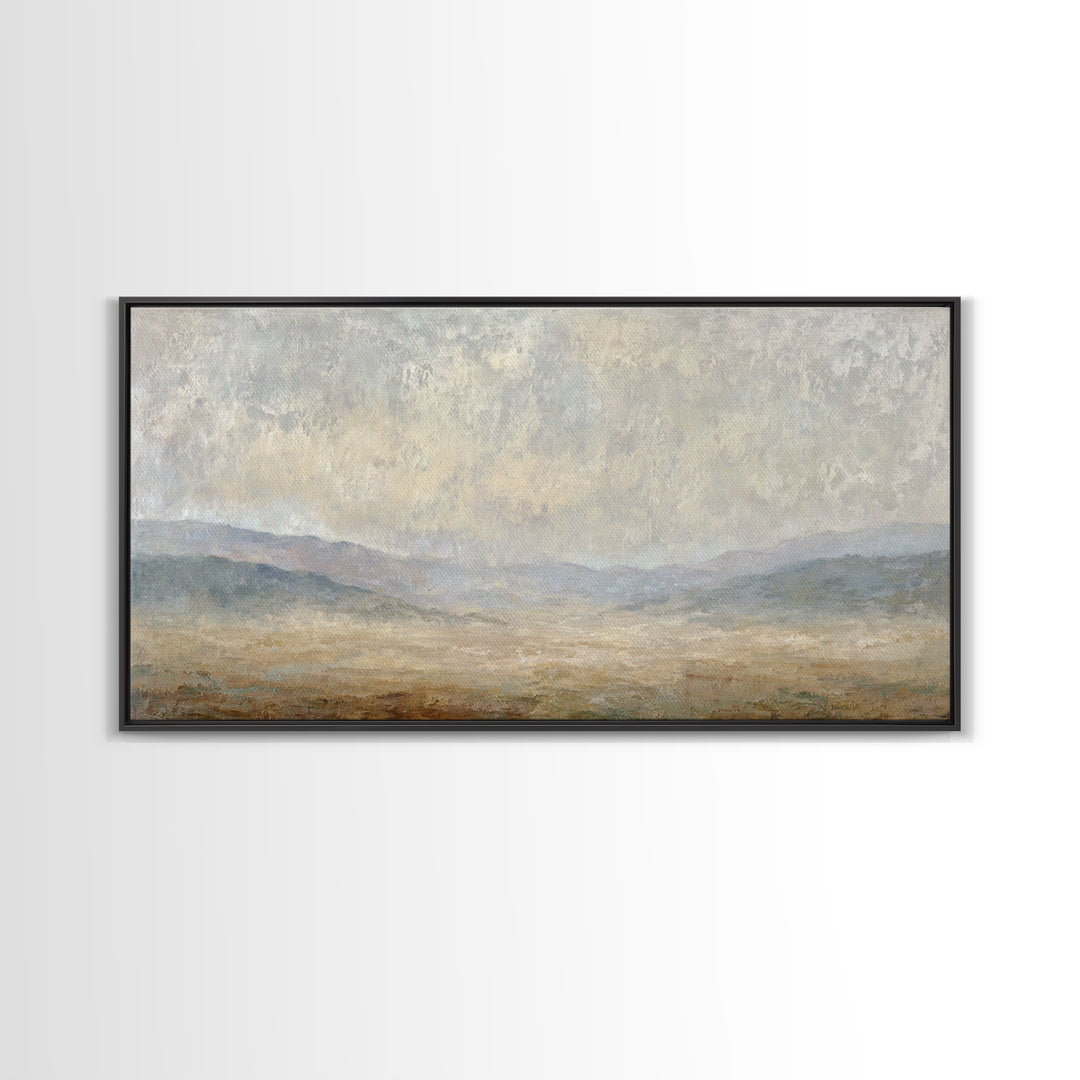 Gentle Rain over Distant Hills Canvas Print, Guest Bedroom Art, Printable Wall Art, Bedroom Decor, Watercolor Art, Guest, GBA-2x1-68