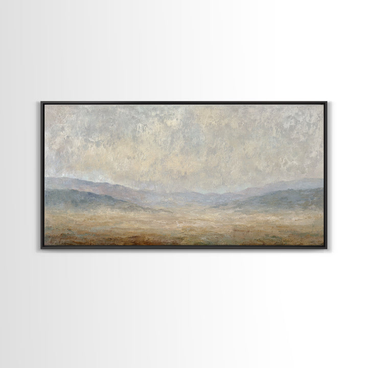 Gentle Rain over Distant Hills Canvas Print, Guest Bedroom Art, Printable Wall Art, Bedroom Decor, Watercolor Art, Guest, GBA-2x1-68